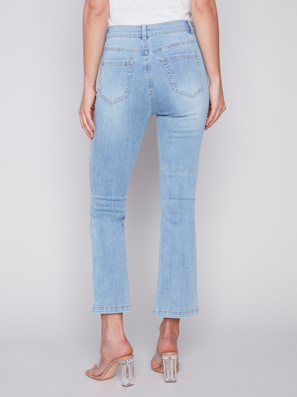 Bootleg Stretch Denim Pant -Light Blue