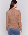 Mock Neck Basic Top -Truffle