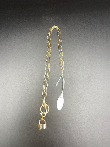 Chain with toggle and removable charm