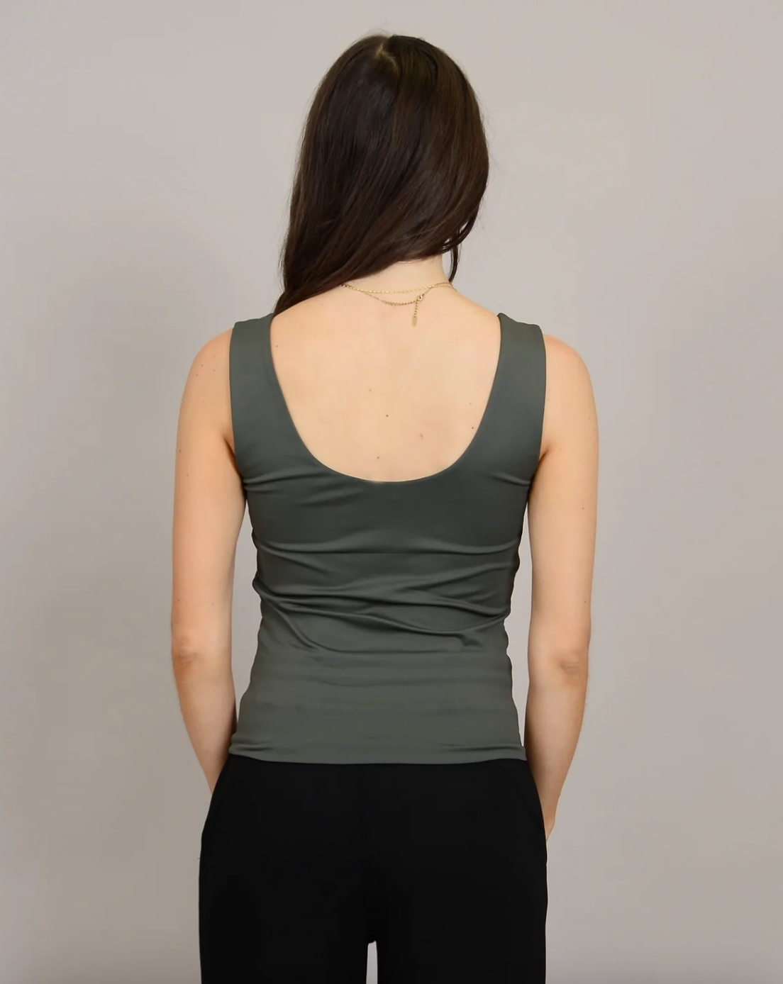 Tanith Tank Top - Dark Ivy