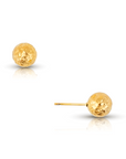 Adara Hammered Sphere Stud Earring - Gold