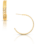 Lana Chain Hoop Earring - Gold