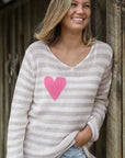 Eloise Heart V Sweater