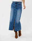 Skirt Denim Long Slit