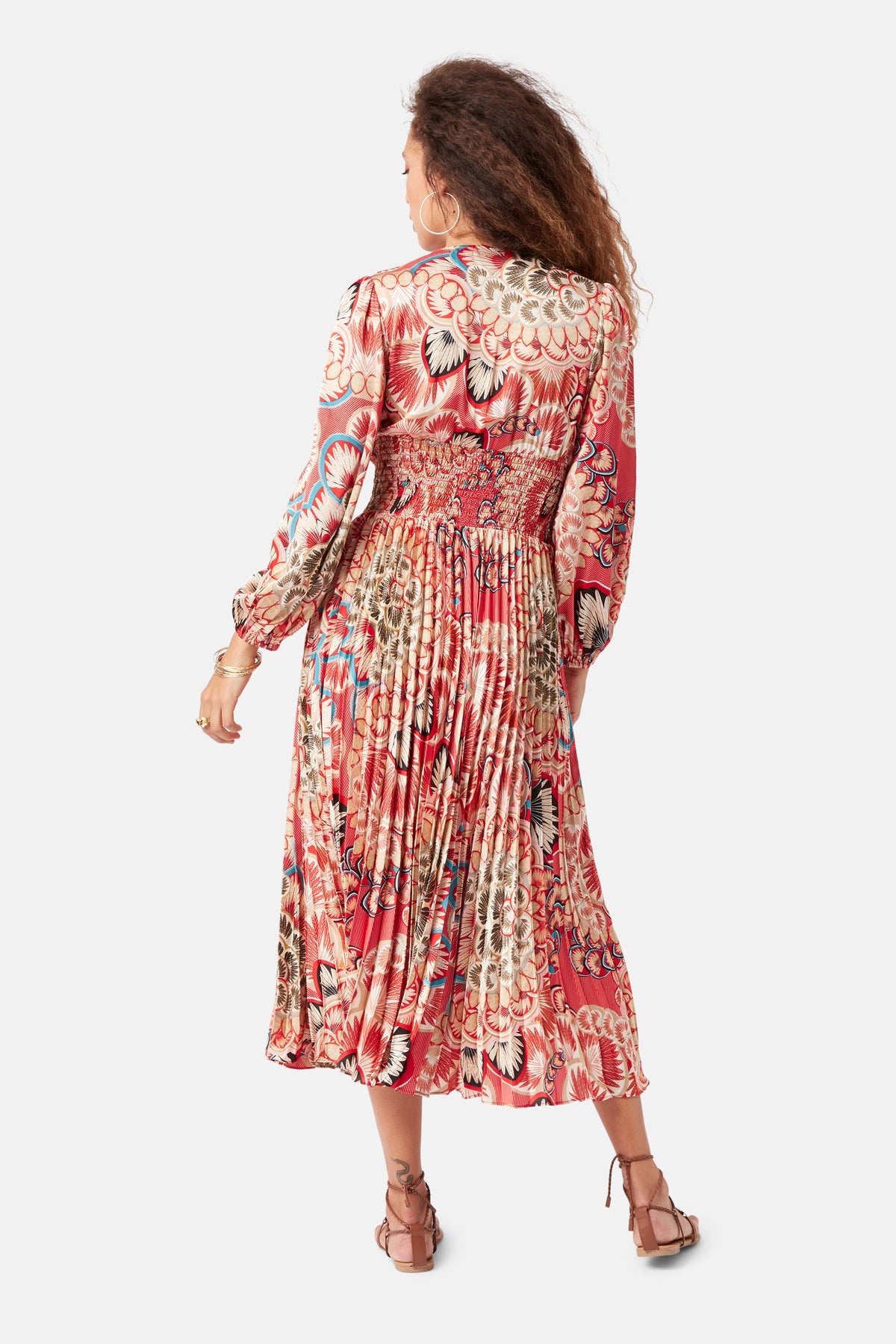 Pleated Maxi Dress