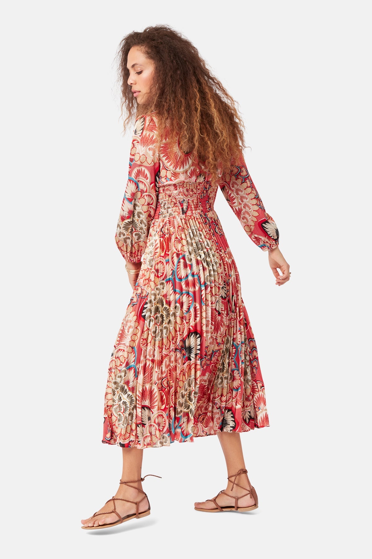 Pleated Maxi Dress