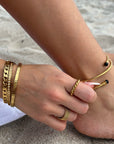 Kyle Bangle Bracelet - Gold