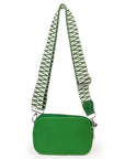 Neoprene Dual Zipper Crossbody - Kelly Green