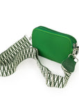 Neoprene Dual Zipper Crossbody - Kelly Green