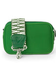 Neoprene Dual Zipper Crossbody - Kelly Green