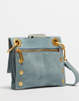 Montana Reversible Small - Bay Blue Snake/Brushed Gold