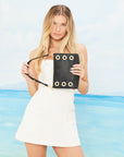 Montana Clutch Small - Black - Brushed Gold