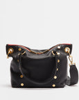 Daniel Medium Black Brushed Gold Red Zipper