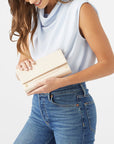 AJ Crossbody Clutch Superbloom Pink Brushed Gold