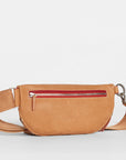 Charles Crossbody - Croissant Tan/ Brushed Silver