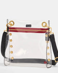 Tony Medium Clear - Black/ BG/ Red Zip