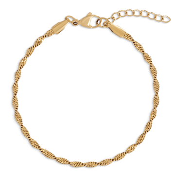 Pierce Twist Chain Bracelet - Gold