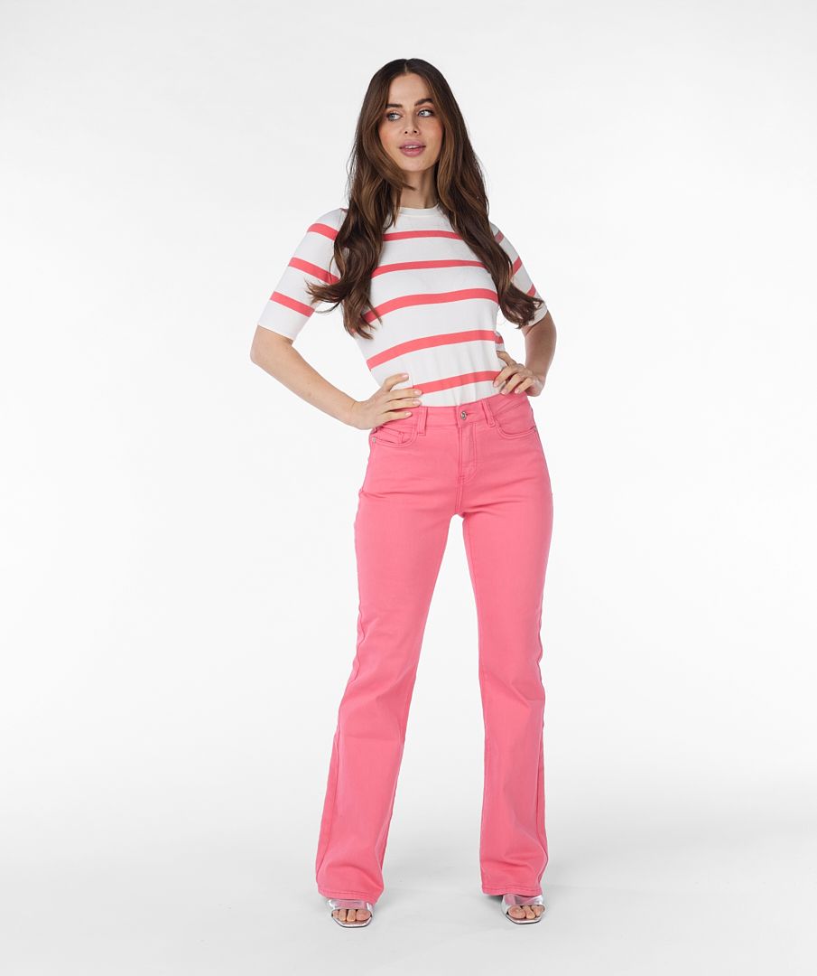 Flare Colored Jean Trousers