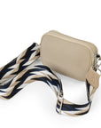 Neoprene Dual Zipper Crossbody - Tan