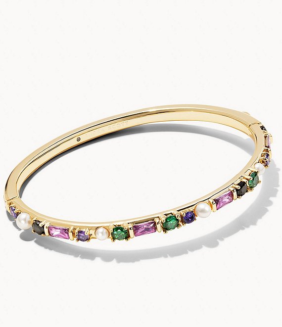 Kendra Scott Madelyn Bangle Bracelet Gold Multi Mix S/M