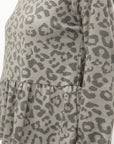 Peplum Pullover - Leopard