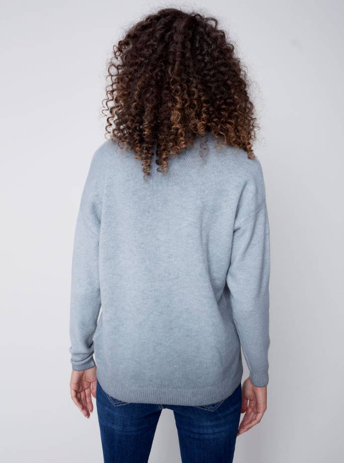 Cold Dye V-Neck Sweater