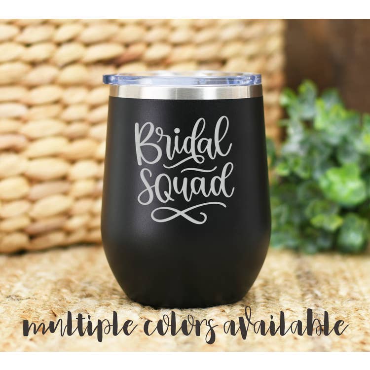 Bridal Squad Tumbler - White