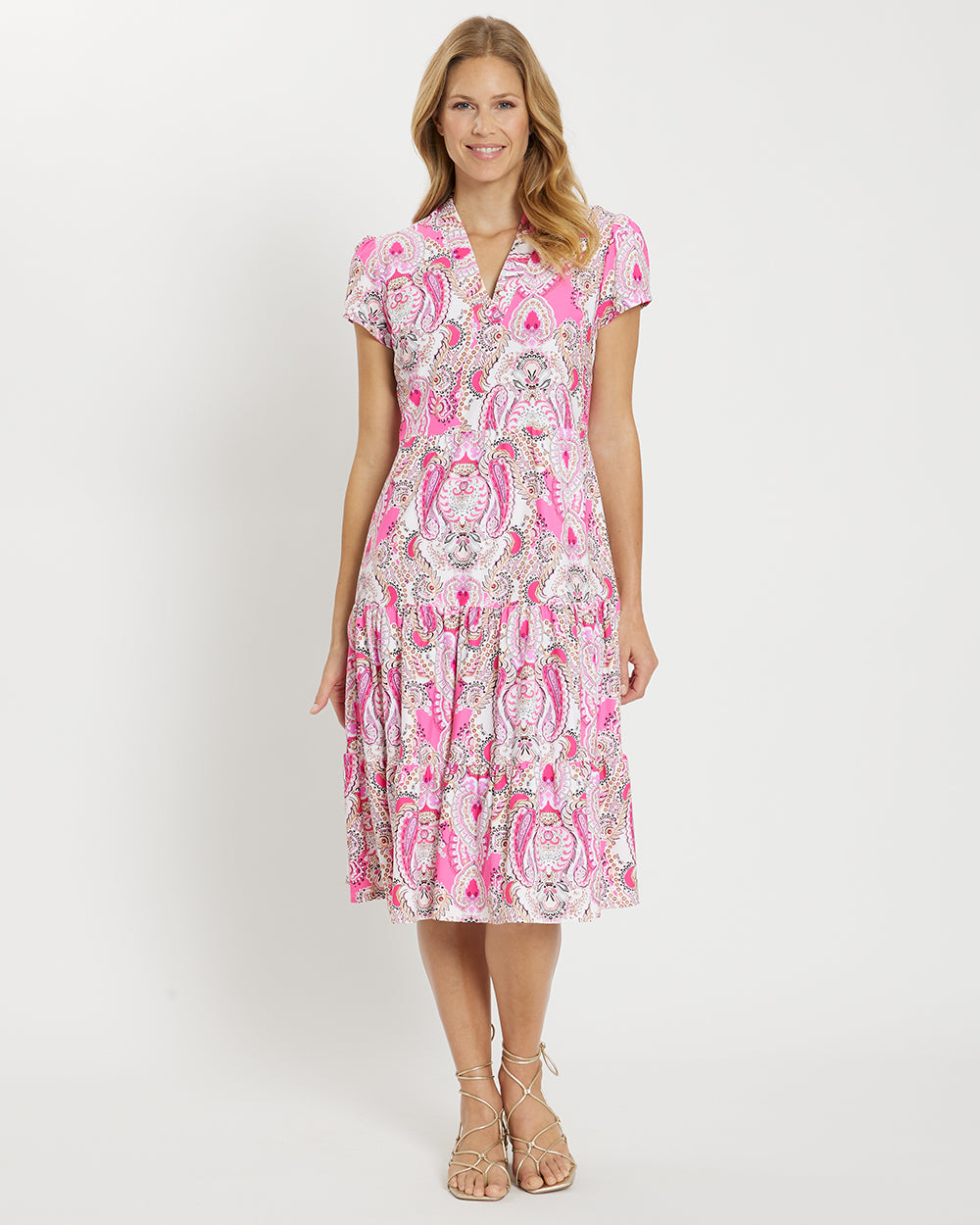 Libby Dress - Pink Pattern