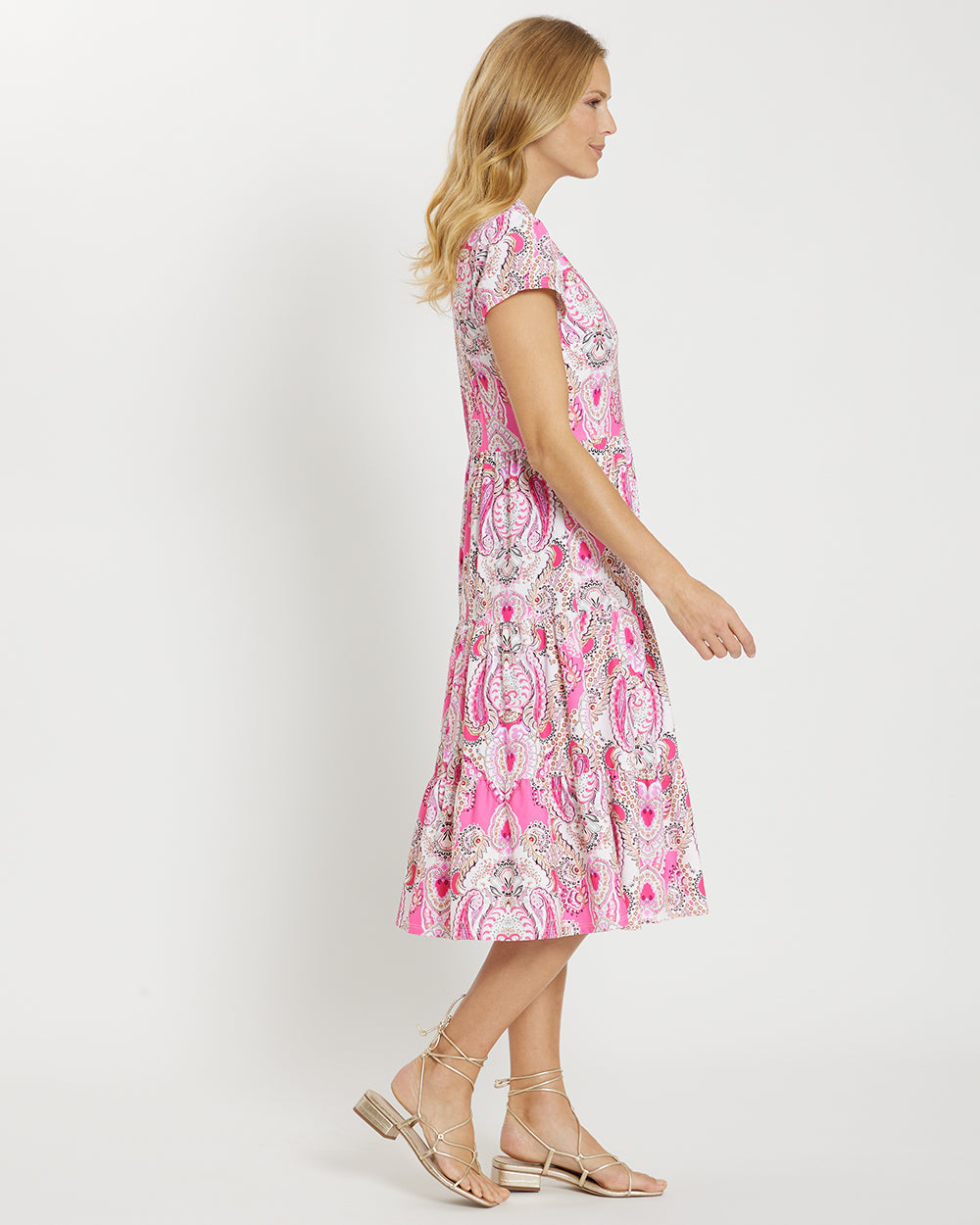 Libby Dress - Pink Pattern