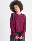 Chunky Knit Sweater - Berry