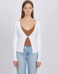 Jess Button Front Cropped Cardi - Bleach White