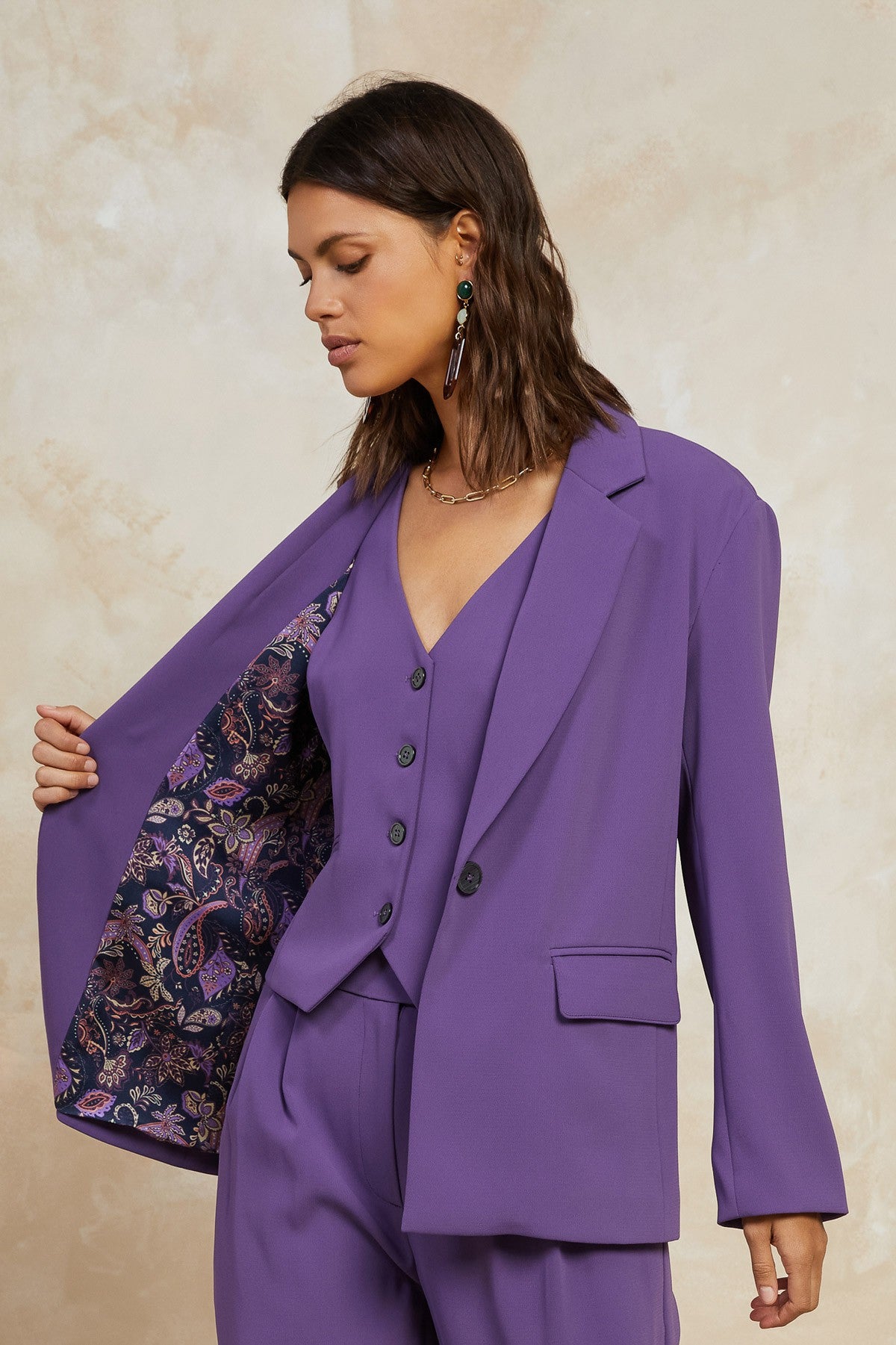 Single Breast One Button Jacket