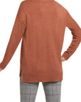 Long Sleeve V-Neck Henley Sweater