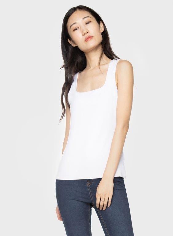Square Tank - White