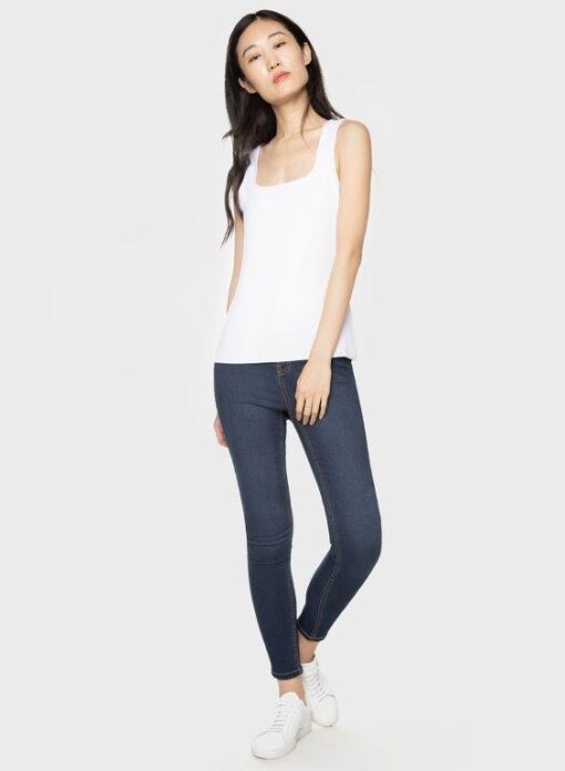 Square Tank - White