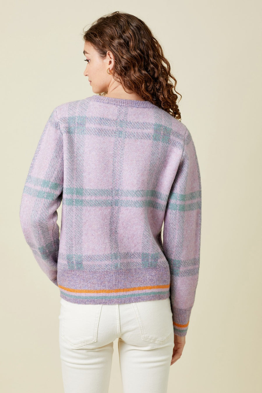 Checker Pullover Sweater