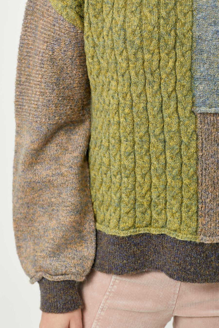 Mixed Weave Pullover Sweater