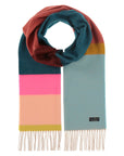 Block Stripes Scarf - Petrol