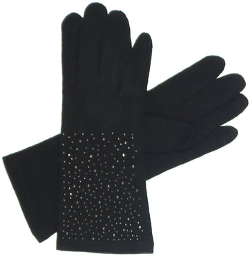 Embellished Tech Glove - Black