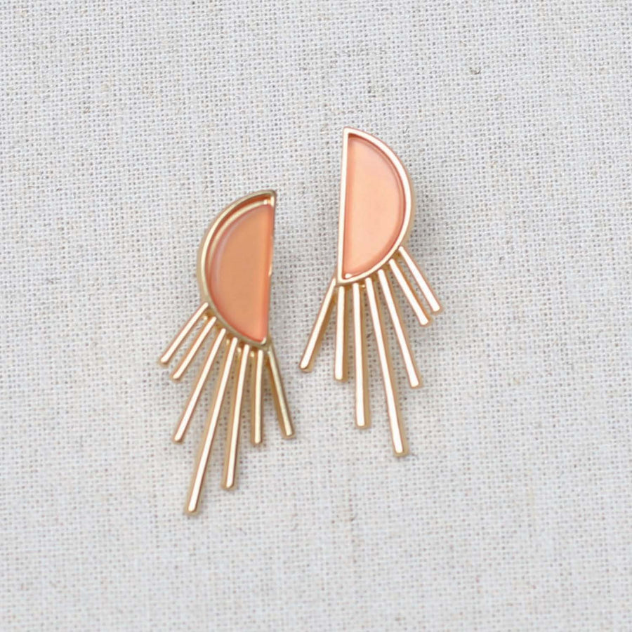Everly Earrings - Coral