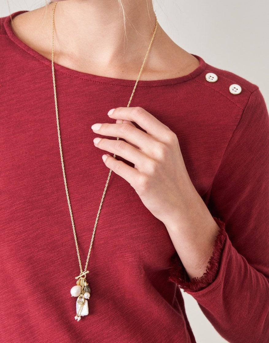 Mila Fringe Dress - Pomegranate