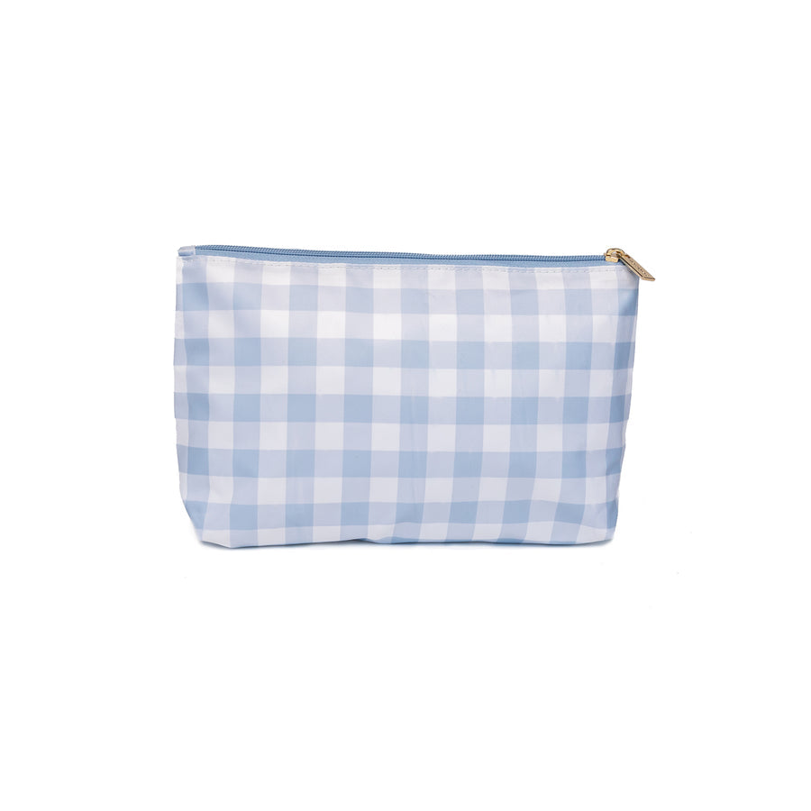 Travel Pouch Gathered Goods Blue