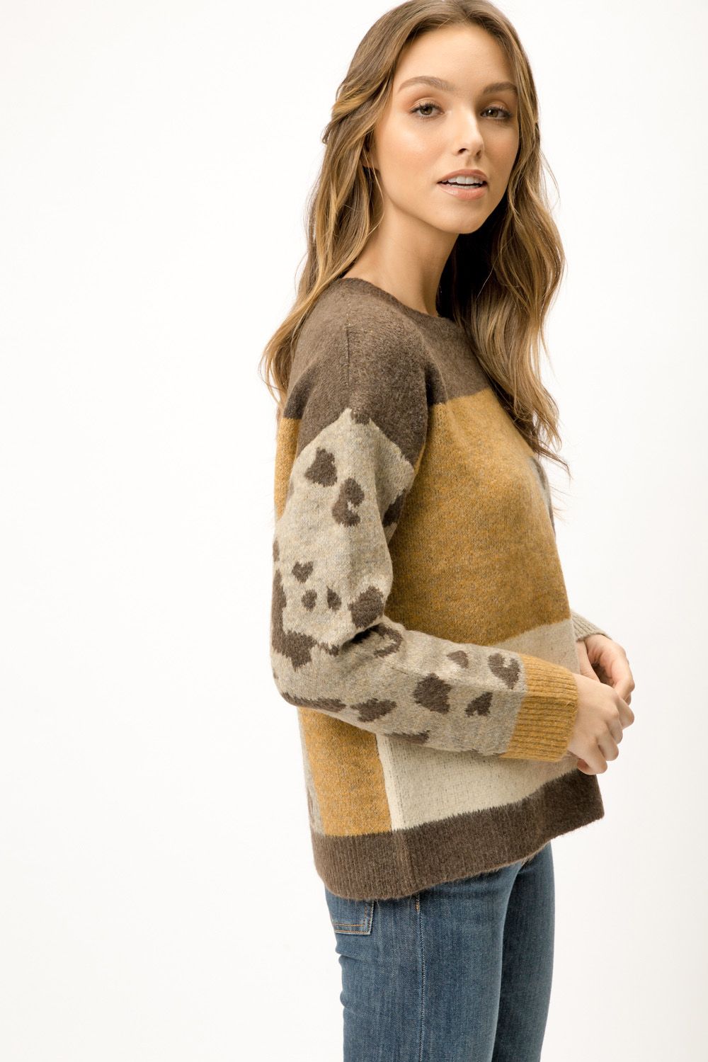 Patchwork Pullover Sweater