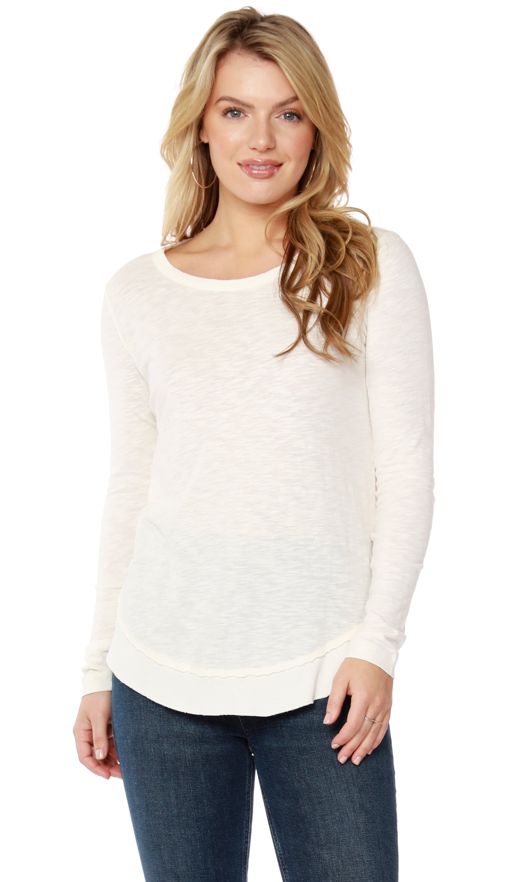 Rib Mix Crewneck Tee