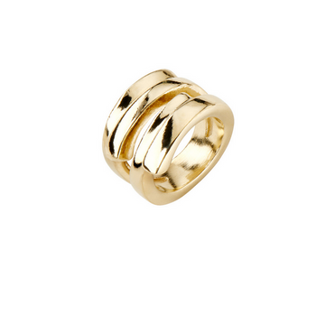 UNOde50 Maratua Island Gold Ring Size 6