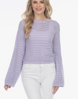 Bell Sleeve Sweater - Periwinkle