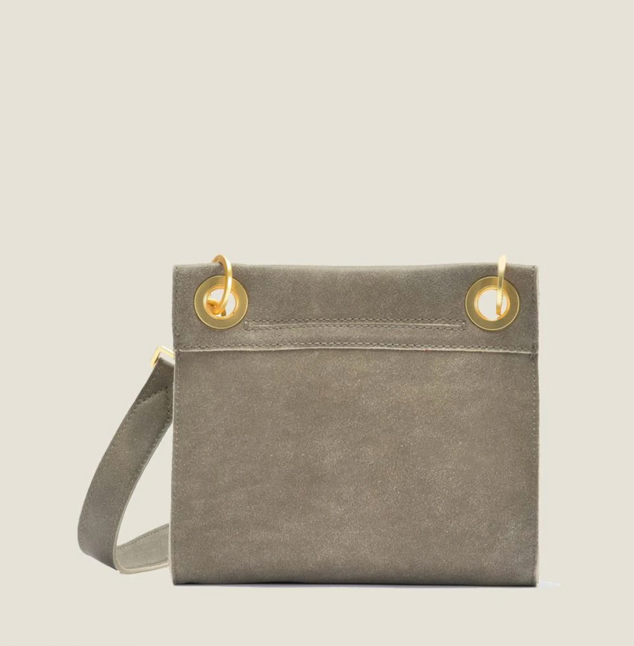 Tony Small - Pewter Brushed Gold Red Zipper