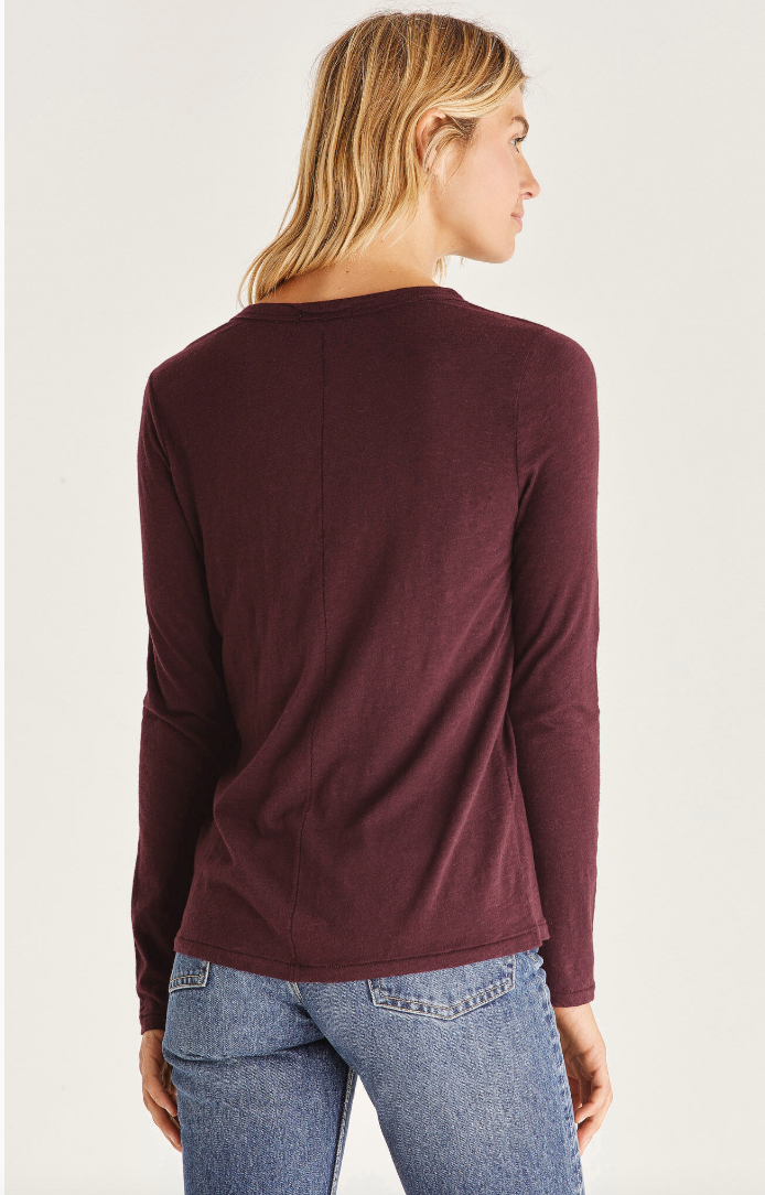 Everyday Brushed Top - Crimson