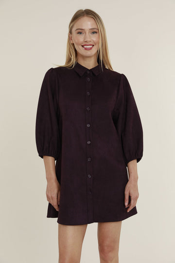 Faux Suede Dress/ Tunic