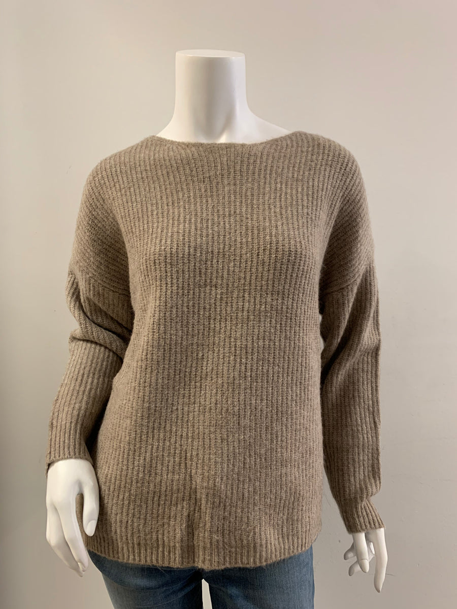 Twisted Knot Back Sweater